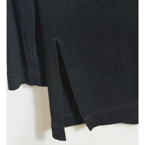 Chicos Travelers Open Front Slinky Knit Cardigan Sweater Size 2/Large Black - Picture 5 of 8